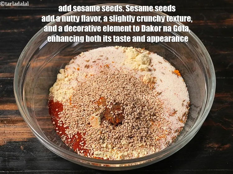 Step 28 – <p>Add 1 tbsp <a href="https://www.tarladalal.com/glossary-sesame-seeds-til-gingelly-seeds-612i">sesame seeds (til)</a>. Sesame seeds add a nutty flavor, a slightly …