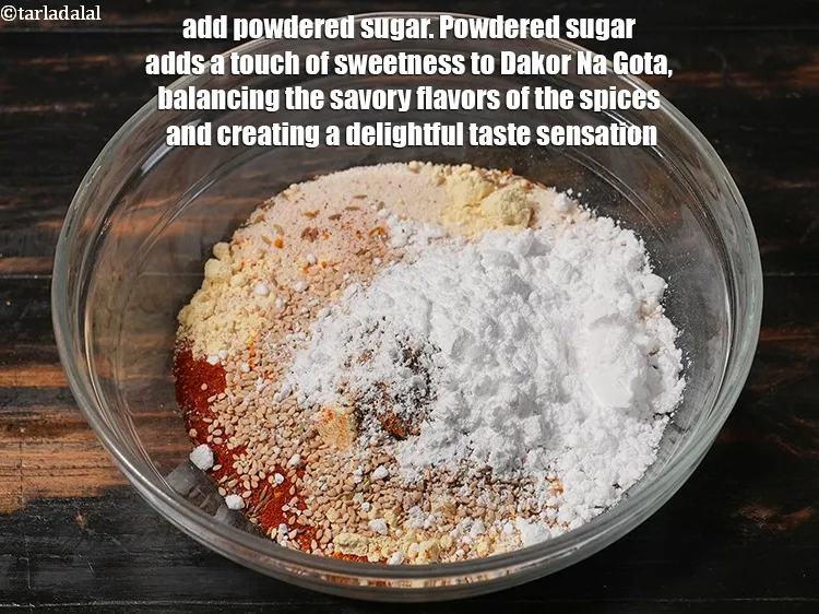 Step 30 – <p>Add 2 tbsp powdered sugar. Powdered sugar adds a touch of sweetness to Dakor Na …