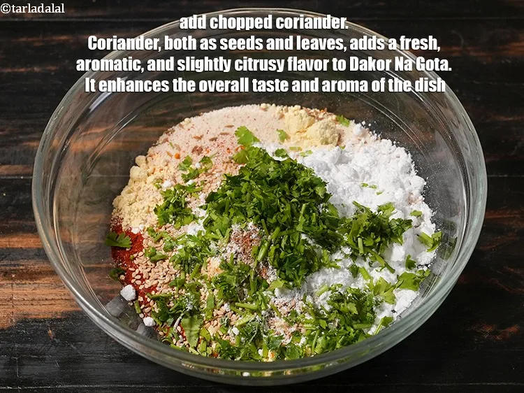Step 31 – <p>Add ¼ cup <a href="https://www.tarladalal.com/glossary-chopped-coriander-783i">chopped coriander (dhania)</a>. Coriander, both as seeds and leaves, adds a …