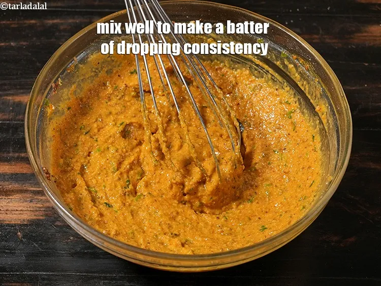 Step 37 – <p>Mix well to make a batter of dropping consistency.</p>