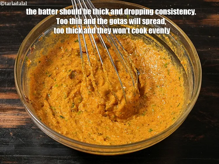 Step 45 – <p>The batter should be thick and dropping consistency. Too thin and the gotas will spread, …