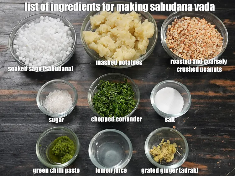 Step 2 – <html><head></head><body><p><strong>What is&nbsp;sabudana vada&nbsp;made off?</strong><span style="color:rgb(0,0,0);"> </span><i><u>See the below image of list of ingredients for making …