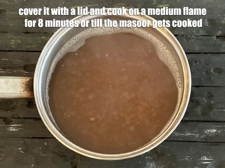 Step 52 – <p><span style="background-color:rgb(255,255,255);color:rgb(0,0,0);">The masoor should be well cooked, but not very mushy.</span></p>