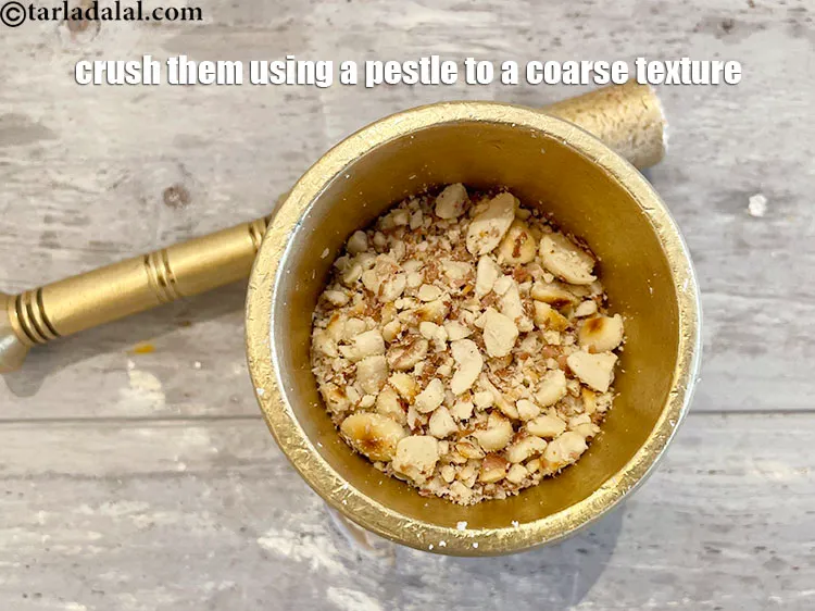 Step 15 – <p>Crush them using a pestle to a coarse texture.&nbsp;You can also put them in a …