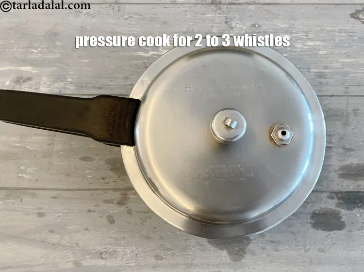 Step 19 – <p>Pressure cook for 2 to 3 whistles.</p>