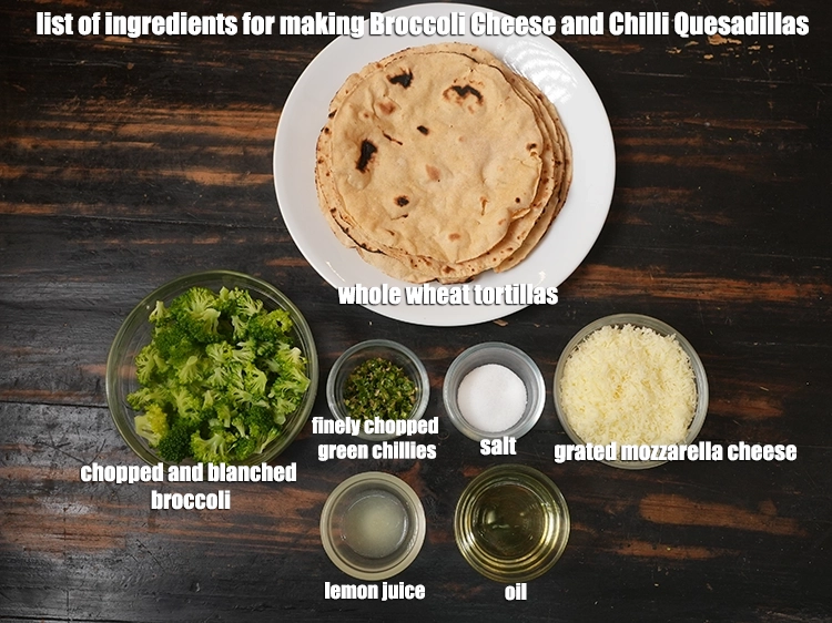 Step 1 – <p><i>See the below image of list of ingredients for making </i><span style="background-color:rgb(255,255,255);color:rgb(0,0,0);"><i>Broccoli, Cheese and Chilli …