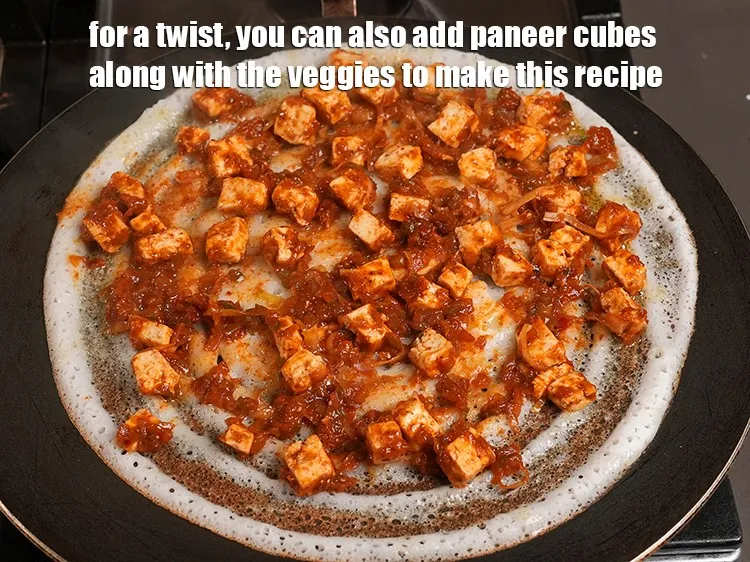 Step 19 – <p>For a twist, you can also add paneer cubes along with the veggies to make …