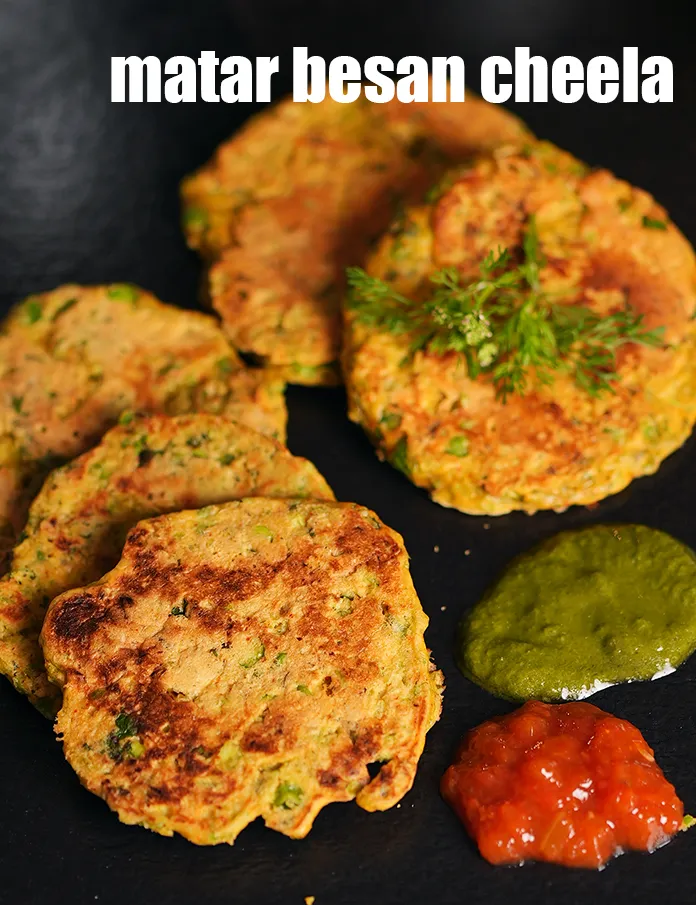 Step 25 – <p>Serve the <strong>tava besan and green pea chilla </strong>immediately with green chutney.</p>