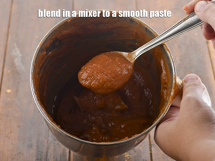 Step 10 – <p><span style="background-color:rgb(255,255,255);color:rgb(0,0,0);">Blend in a mixer to a smooth paste.</span></p>