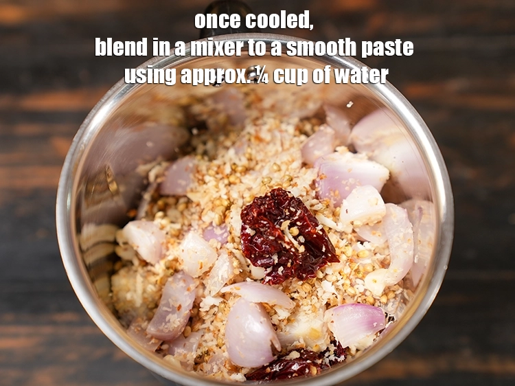 Step 34 – <p><span style="background-color:rgb(255,255,255);color:rgb(0,0,0);">Once cooled, blend in a mixer to a smooth paste using approx. ¼ cup …