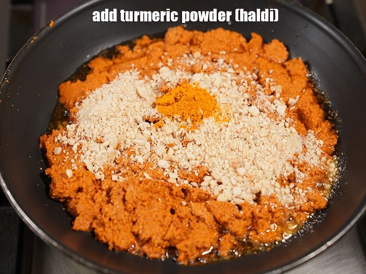 Step 13 – <p>Add <span style="background-color:rgb(255,255,255);color:rgb(0,0,0);">1/2 tsp </span><a href="https://www.tarladalal.com/glossary-turmeric-powder-haldi-645i"><u>turmeric powder (haldi)</u></a><u>.</u></p>