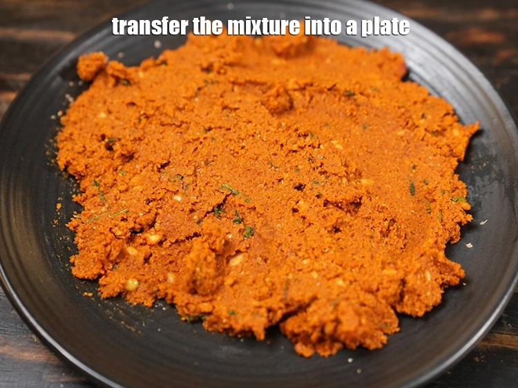 Step 41 – <p><span style="background-color:rgb(255,255,255);color:rgb(0,0,0);">Transfer the mixture into a plate. Keep aside.</span></p>