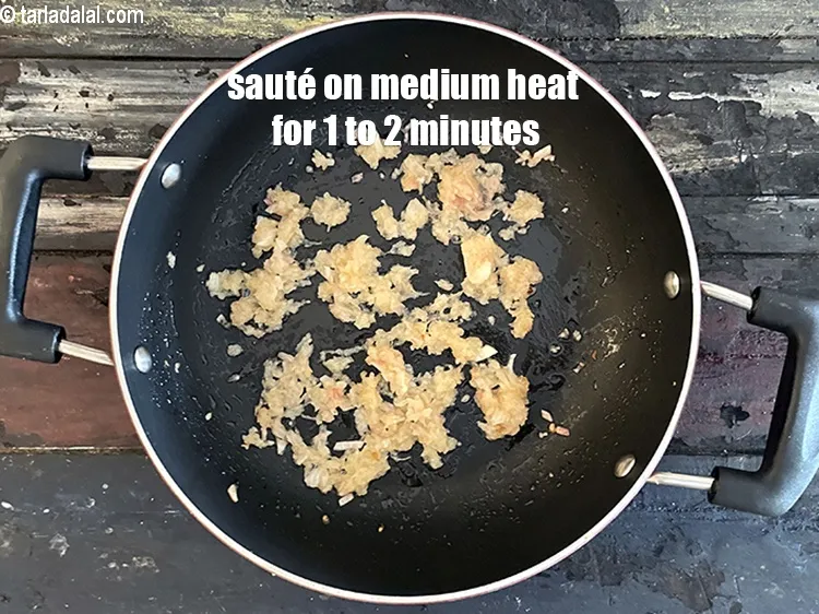 Step 30 – <p>Sauté on a medium flame for 1 to 2 minutes.</p>
