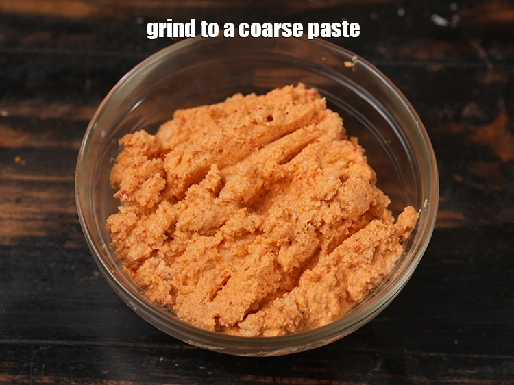 Step 13 – <p><span style="background-color:rgb(255,255,255);color:rgb(0,0,0);">Grind to a coarse paste.</span></p>