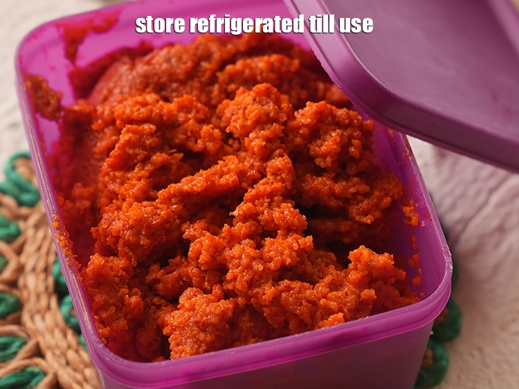 Step 18 – <p><strong>poha red chutney recipe | red chutney for bhakri, paratha |&nbsp;</strong><span style="background-color:rgb(255,255,255);color:rgb(0,0,0);">Store refrigerated till use.</span></p>