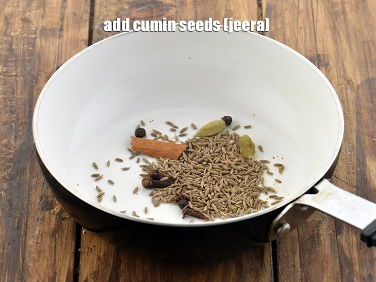 Step 13 – <p>Add the <span style="background-color:rgb(255,255,255);color:rgb(0,0,0);">1 tsp </span><a href="https://www.tarladalal.com/glossary-cumin-seeds-jeera-zeera-381i"><u>cumin seeds (jeera)</u></a>.</p>