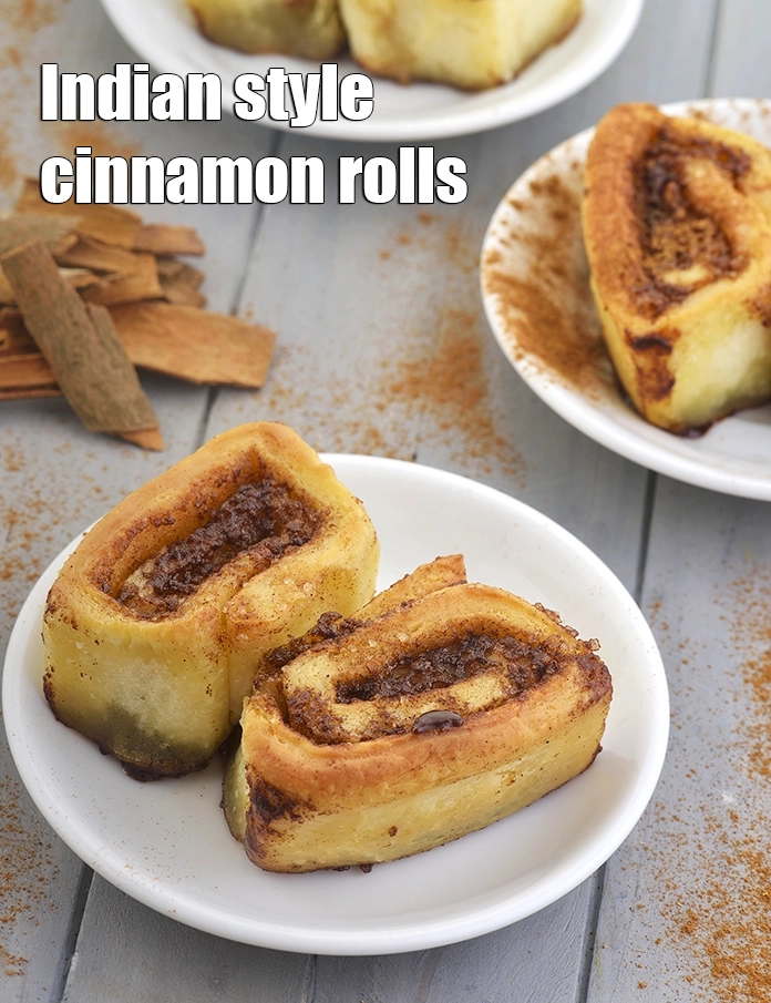 Step 33 – <p>Serve <strong>eggless cinnamon rolls | Indian style cinnamon rolls recipe | how to make easy …