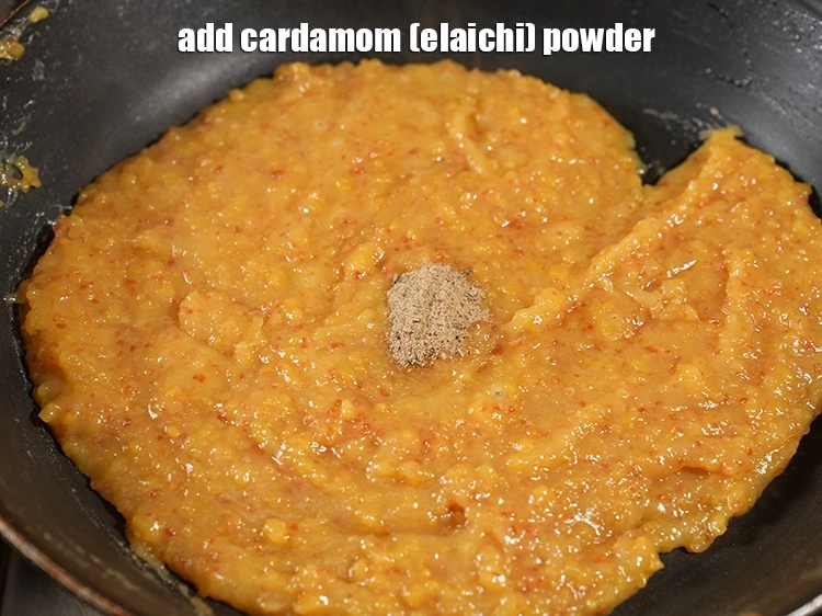 Step 20 – <p><span style="background-color:rgb(255,255,255);color:rgb(0,0,0);">Add 1/4 tsp </span><a href="https://www.tarladalal.com/glossary-cardamom-powder-elaichi-powder-265i"><u>cardamom (elaichi) powder</u></a>.</p>