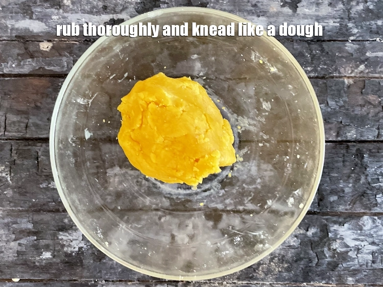 Step 6 – <p>Rub thoroughly and knead like a dough.</p>