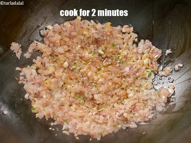 Step 26 – <p>Cook on medium flame for 2 minutes, while stirring occasionally.</p>