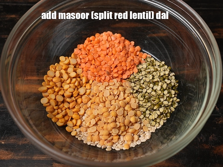 Step 6 – <p>Add <span style="background-color:rgb(255,255,255);color:rgb(0,0,0);">1 tbsp </span><a href="https://www.tarladalal.com/glossary-masoor-dal-split-red-lentil-masoor-ki-dal-303i"><u>masoor (split red lentil) dal</u></a><u>.</u></p>