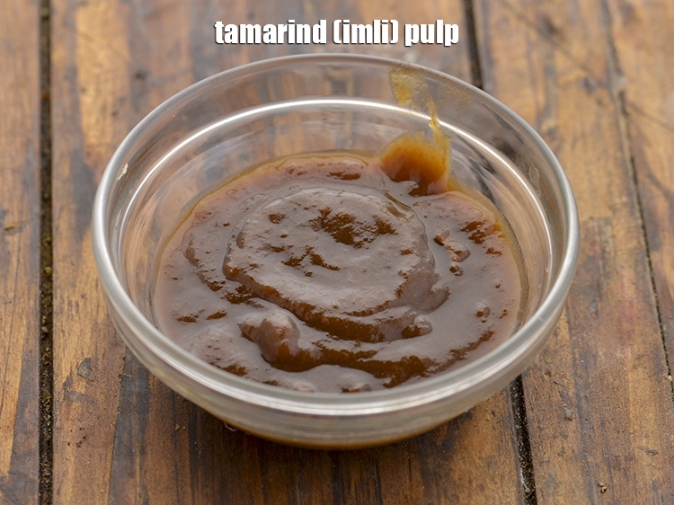 Step 38 – <p><span style="background-color:rgb(255,255,255);color:rgb(0,0,0);">Soak 2 tbsp tamarind in ¼ cup of hot water for a minimum of …