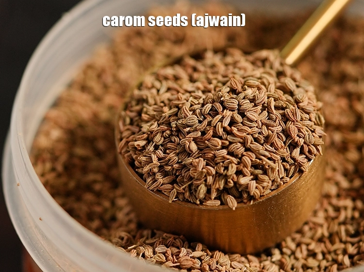 Step 18 – <p>Add 1/2 tsp&nbsp;<a href="https://www.tarladalal.com/glossary-carom-seeds-ajwain-Thymol-seeds-bishops-weed-266i">carom seeds (ajwain)</a>.</p>