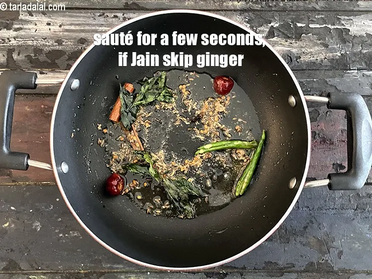 Step 27 – <p>Sauté on a medium flame for few seconds. If you are Jain, then you can …