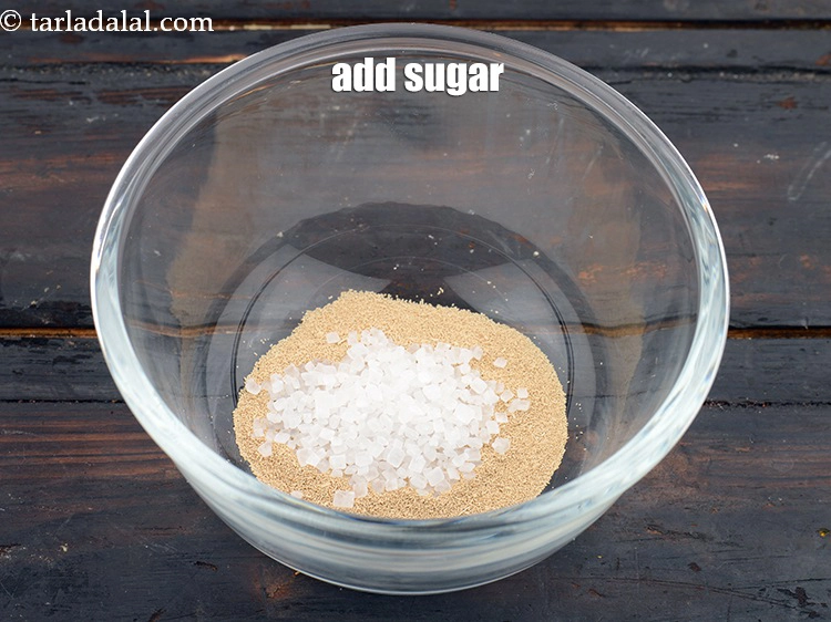 Step 2 – <p>Add <span style="background-color:rgb(255,255,255);color:rgb(0,0,0);">1/2 tsp </span><a href="https://www.tarladalal.com/glossary-sugar-chini-shakkar-278i"><u>sugar</u></a><u>.</u></p>
