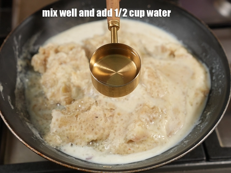 Step 24 – <html><head></head><body><p>Add 1/2 cup water.</p></body></html>