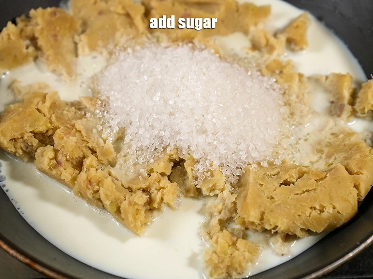 Step 22 – <p>Add&nbsp;1/3 cup&nbsp;<a href="glossary-sugar-chini-shakkar-278i">sugar</a>.</p>