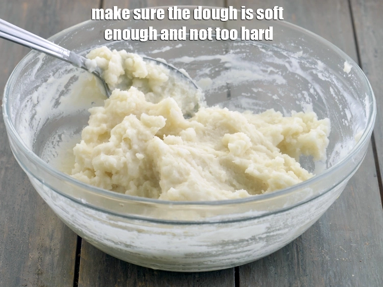 Step 20 – <p><span style="background-color:rgb(255,255,255);color:rgb(0,0,0);">Make sure the dough is soft enough and not too hard.</span></p>