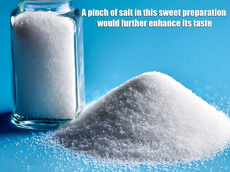 Step 23 – <p>A pinch of salt in this sweet preparation would further enhance its taste.&nbsp;</p>