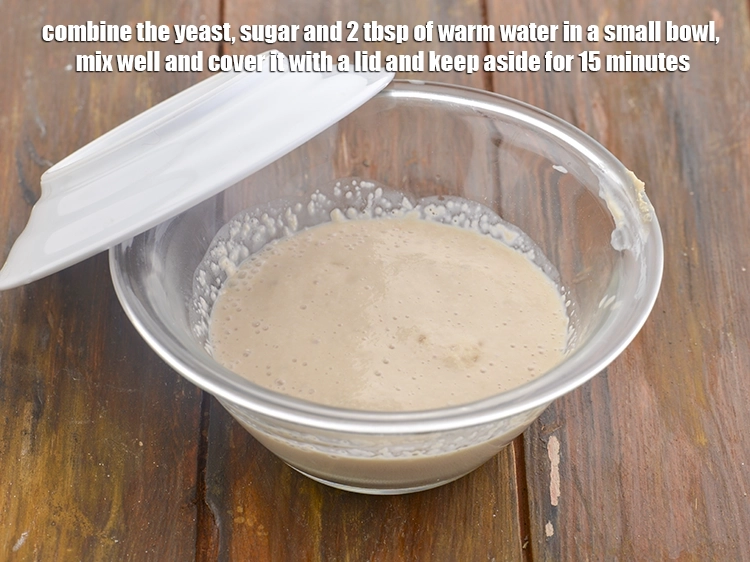 Step 1 – <p><span style="background-color:rgb(255,255,255);color:rgb(0,0,0);">Combine the 2 tsp </span><a href="https://www.tarladalal.com/glossary-dry-yeast-sukha-khamir-657i#ing_2845"><u>instant dry yeast</u></a><span style="background-color:rgb(255,255,255);color:rgb(0,0,0);">, 1 tsp </span><a href="https://www.tarladalal.com/glossary-sugar-chini-shakkar-278i"><u>sugar</u></a><span style="background-color:rgb(255,255,255);color:rgb(0,0,0);"> …