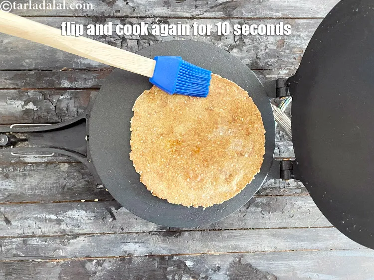 Step 43 – <html><head><meta charset="UTF-8"></head><body><p>Flip and cook again for 10 seconds apply ¼ tsp of ghee on each …