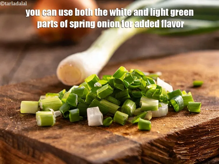 Step 14 – <p>You can use both the white and light green parts of spring onion for added …