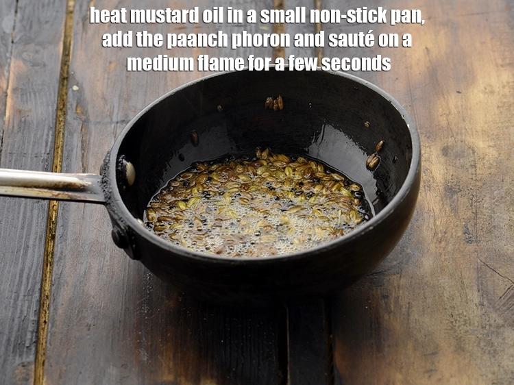 Step 5 – <p><span style="background-color:rgb(255,255,255);color:rgb(0,0,0);">Heat the remaining 1 tsp of </span><a href="https://www.tarladalal.com/glossary-mustard-oil-942i"><u>mustard (rai / sarson) oil</u></a><span style="background-color:rgb(255,255,255);color:rgb(0,0,0);"> in …