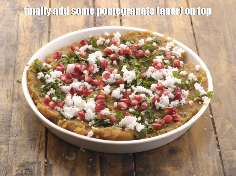 Step 16 – <p>Finally add some <span style="background-color:rgb(255,255,255);color:rgb(0,0,0);">2 tbsp. fresh </span><a href="https://www.tarladalal.com/glossary-pomegranate-anar-587i"><u>pomegranate (anar)</u></a> on top. The <strong>potato mixture …
