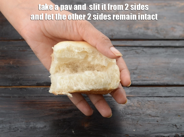 Step 30 – <p>Take a <a href="https://www.tarladalal.com/glossary-ladi-pav-pav-bun-pav-228i"><u>ladi pav</u></a> and &nbsp;slit it from 2 sides and let the other …