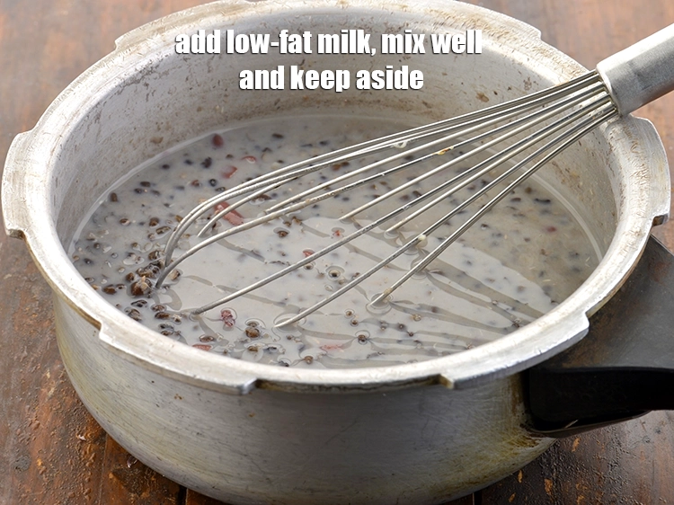 Step 29 – <p>Add the <span style="background-color:rgb(255,255,255);color:rgb(0,0,0);">1/2 cup low-fat </span><a href="https://www.tarladalal.com/glossary-milk-doodh-full-cream-milk-514i"><u>milk</u></a>, mix well and keep aside. We have …