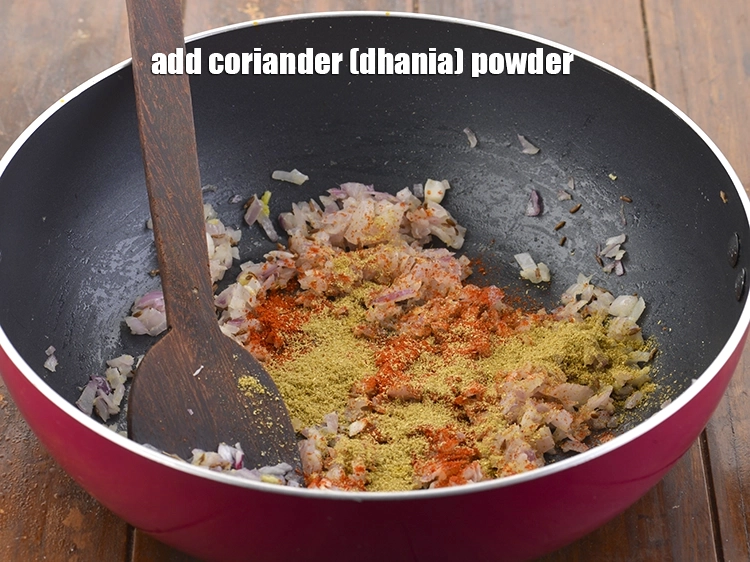 Step 17 – <p><span style="background-color:rgb(255,255,255);color:rgb(0,0,0);">Also, add the 2 tsp </span><a href="https://www.tarladalal.com/glossary-coriander-powder-dhania-powder-370i"><u>coriander (dhania) powder</u></a><span style="background-color:rgb(255,255,255);color:rgb(0,0,0);">. Since we don?t add …