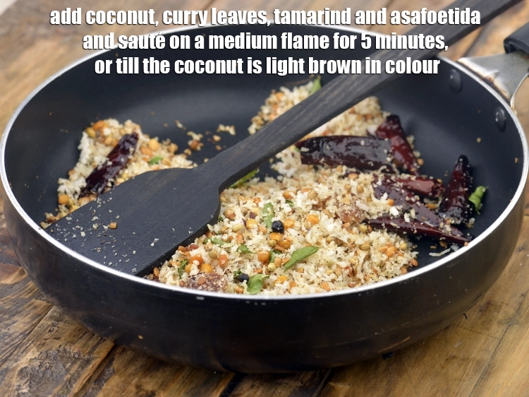 Step 2 – <p><span style="background-color:rgb(255,255,255);color:rgb(0,0,0);">Add the 3/4 cup fresh </span><a href="https://www.tarladalal.com/glossary-coconut-nariyal-269i#ing_3229"><u>grated coconut</u></a><span style="background-color:rgb(255,255,255);color:rgb(0,0,0);">, 6 to 7 </span><a href="https://www.tarladalal.com/glossary-curry-leaves-kadi-patta-kadipatta-388i"><u>curry …