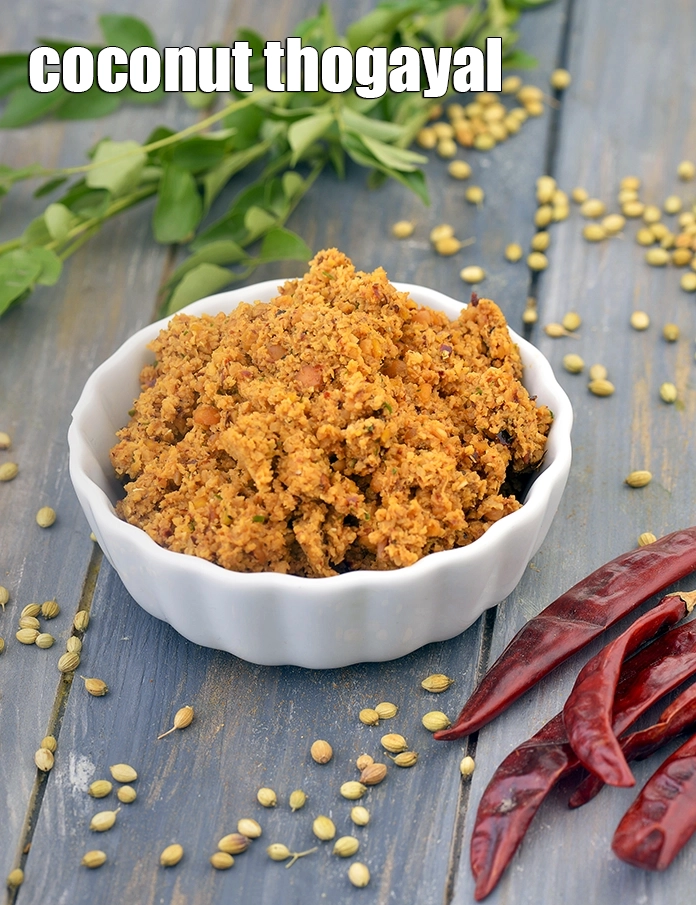 Step 4 – <p><span style="background-color:rgb(255,255,255);color:rgb(0,0,0);">Serve <strong>Coconut Thuvayal, Coconut Thogayal, South Indian Coconut Chutney</strong> immediately.</span></p>