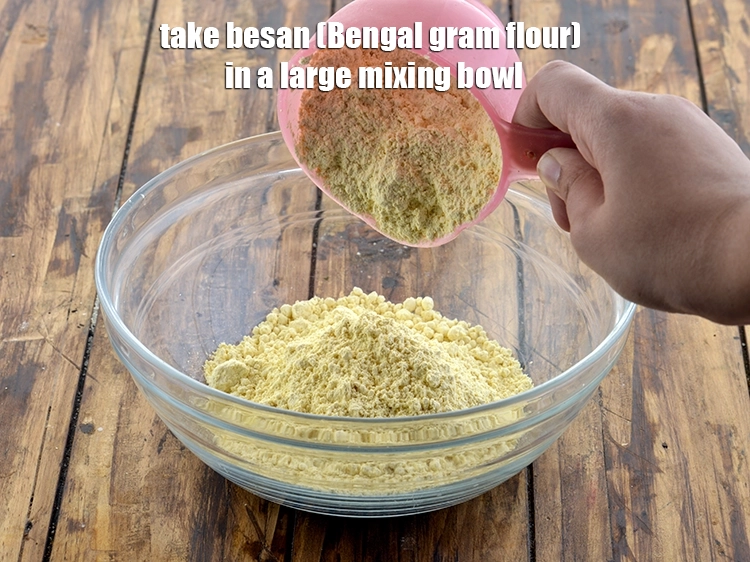 Step 1 – <p>To make&nbsp;<strong>Nylon Khaman Dhokla batter,&nbsp;</strong> first take <span style="background-color:rgb(255,255,255);color:rgb(0,0,0);">1 1/2 cups </span><a href="https://www.tarladalal.com/glossary-besan-chana-dal-flour-bengal-gram-flour-952i"><u>besan (Bengal gram …