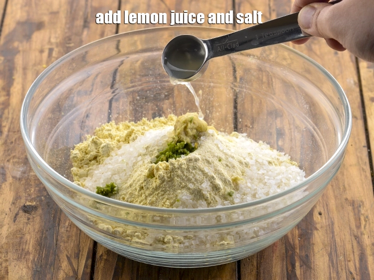 Step 28 – <p>Add the <strong>lemon juice and salt</strong> to the dough. As this is a sweet and …