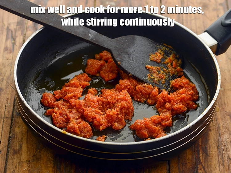Step 15 – <p>Mix well and cook for more 1 to 2 minutes, while stirring continuously.</p>