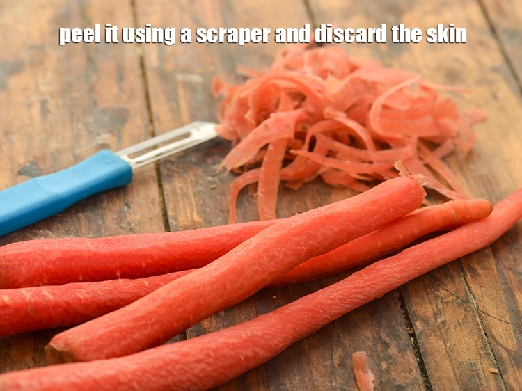 Step 2 – <p>Peel it using a scraper and discard the skin. To get 2 cups of grated …