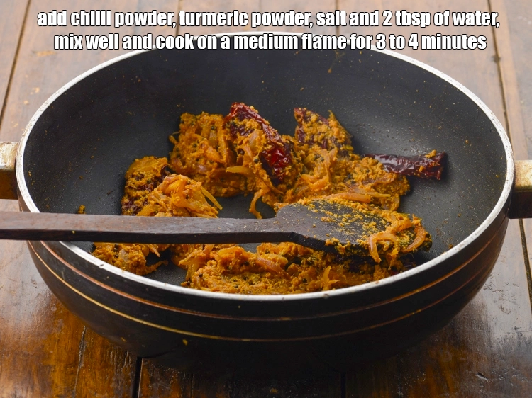 Step 5 – <p><span style="background-color:rgb(255,255,255);color:rgb(0,0,0);">Add the 1 tsp </span><a href="https://www.tarladalal.com/glossary-chilli-powder-red-chilli-powder-339i"><u>chilli powder</u></a><span style="background-color:rgb(255,255,255);color:rgb(0,0,0);">, 1/4 tsp </span><a href="https://www.tarladalal.com/glossary-turmeric-powder-haldi-645i"><u>turmeric powder (haldi)</u></a><span …