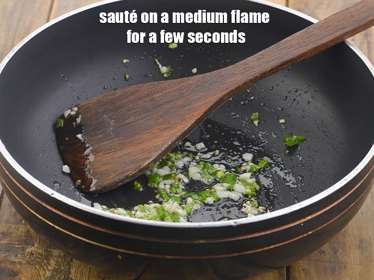 Step 18 – <p>Sauté on a medium flame for a few seconds. These ingredients enhance the flavor of …