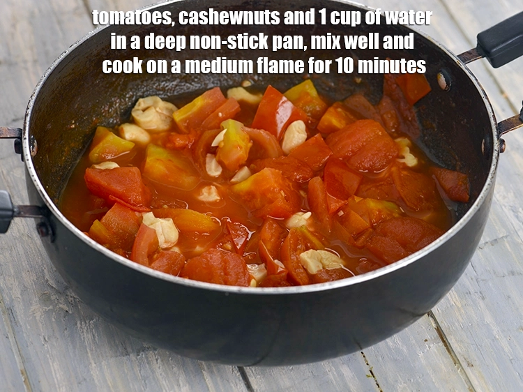 Step 1 – <p>To make <strong>Bharvan Simla Mirch. </strong><span style="background-color:rgb(255,255,255);color:rgb(0,0,0);">Combine the 2 cups roughly </span><a href="https://www.tarladalal.com/glossary-tomatoes-tamatar-639i#ing_2361"><u>chopped tomato</u></a><span style="background-color:rgb(255,255,255);color:rgb(0,0,0);">, …